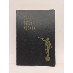 1950 The Book of Mormon Vintage Black Cover Soft Cover Copyright 1948